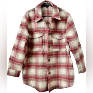 Pink Plaid Shacket